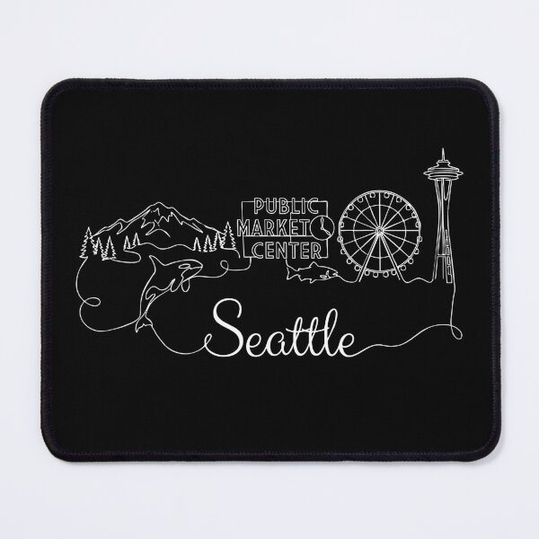 Item preview, Seattle Washington Souvenir Men Skyline Artistic Seattle designed and sold by DSWShirts.