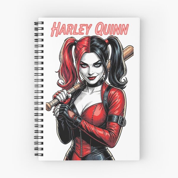 Item preview, Illustrated portrait of Harley Quinn with her bat designed and sold by MaxPhoto67.