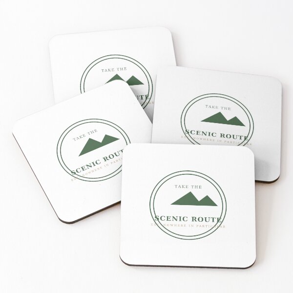 Item preview, Take The Scenic Route Retro Outdoor Badge T-Shirt designed and sold by j343681.