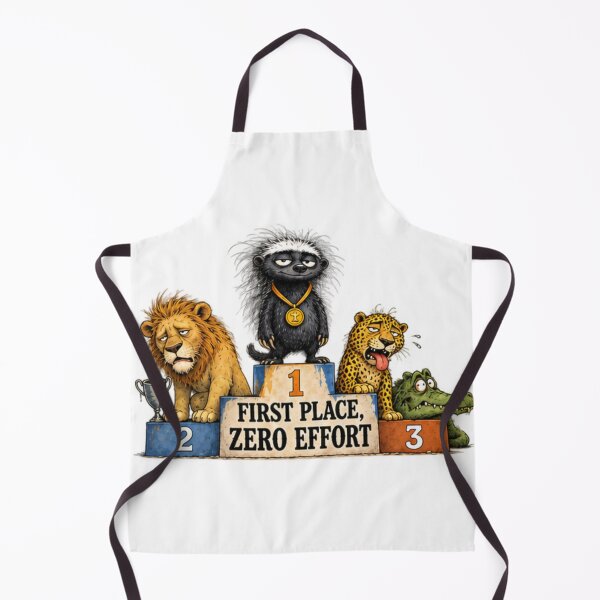 Item preview, First Place Zero Effort Honey Badger Podium designed and sold by paintingnou.