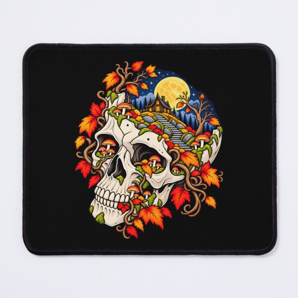 Item preview, Haunted Autumn Skull designed and sold by Sed94.
