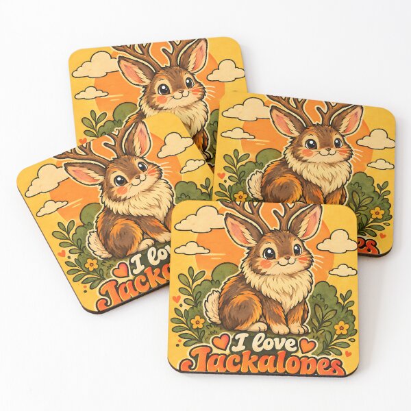 Item preview, Cute Vintage Jackalope Love designed and sold by Pure Craft.