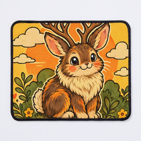 Item preview, Cute Vintage Jackalope Love designed and sold by Pure Craft.