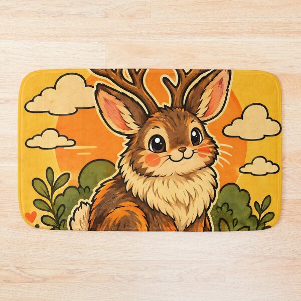 Item preview, Cute Vintage Jackalope Love designed and sold by Pure Craft.