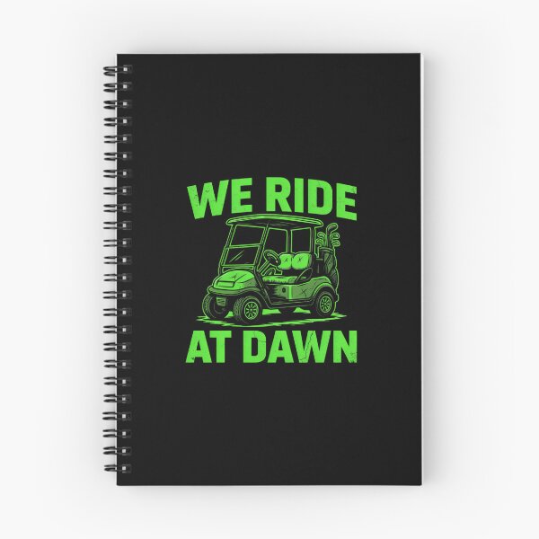 Item preview, We Ride At Dawn Golf Cart Funny Golfer designed and sold by Enea Kelo.