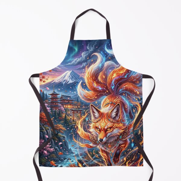 Item preview, Kitsune - Nine-Tailed Fox of Japanese Mythology designed and sold by Lucid Dream Pixel.