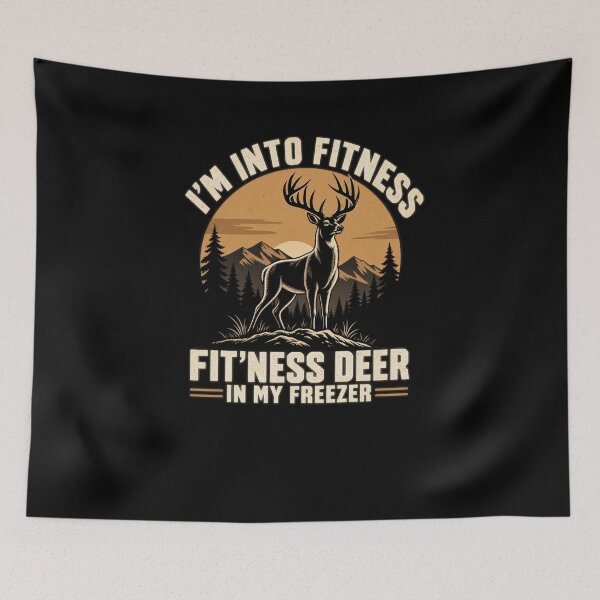 Item preview, I'm Into Fitness Fit'ness Deer In My Freezer Hunting Outdoorsman designed and sold by drawwiika+44.
