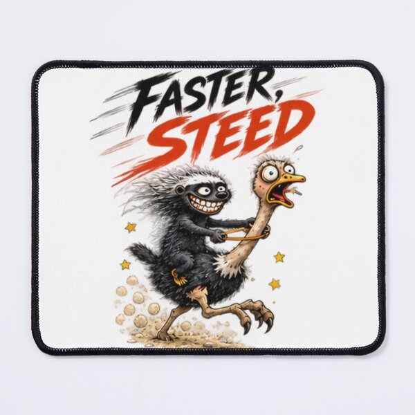 Item preview, Steed Honey Badger Riding Ostrich designed and sold by paintingnou.