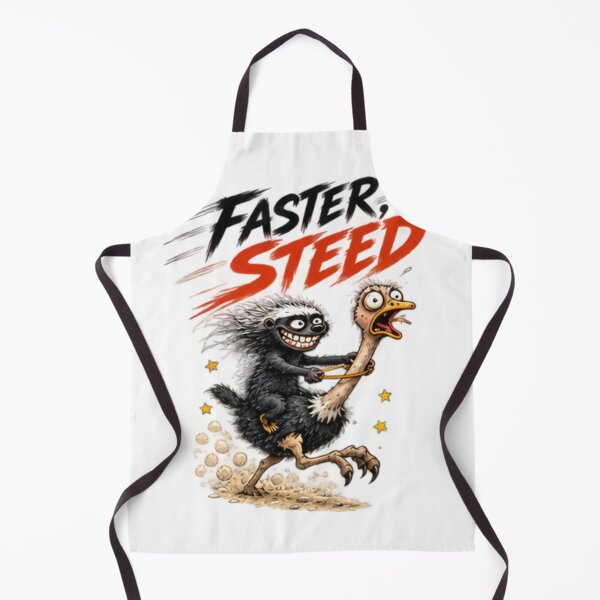 Item preview, Steed Honey Badger Riding Ostrich designed and sold by paintingnou.