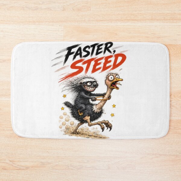 Item preview, Steed Honey Badger Riding Ostrich designed and sold by paintingnou.