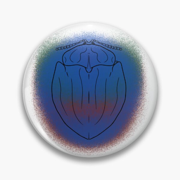 Item preview, Metallic Tortoise Beetle Line-art (Blue, Green & Brown) designed and sold by Burnt_Pikachu.