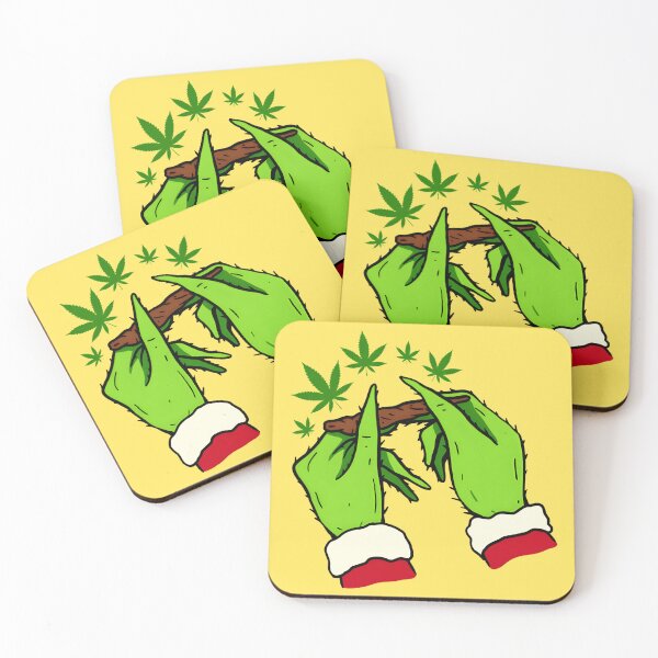 Item preview, Pothead Grinch Hands Christmas designed and sold by balenalex.