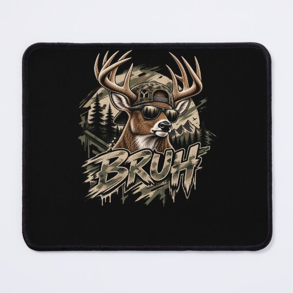 Item preview, Bruh Hunting Deer Outdoors Wildlife designed and sold by drawwiika+44.