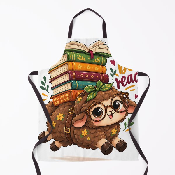Item preview, Cute Book Lover Sheep Sticker designed and sold by Pure Craft.
