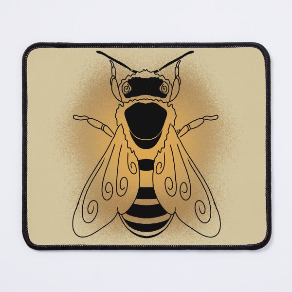 Item preview, Western Honey Bee Line-art (Yellow) designed and sold by Burnt_Pikachu.