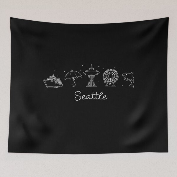 Item preview, Seattle Souvenir Women Washington Travel Artistic Seattle designed and sold by DSWShirts.