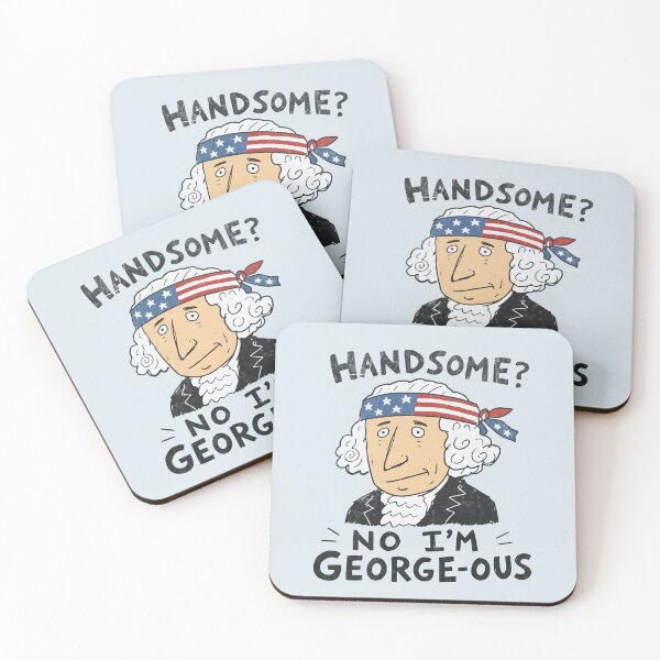 Item preview, George-ous George Washington – Funny Patriotic History Pun designed and sold by Studio Bootleg.