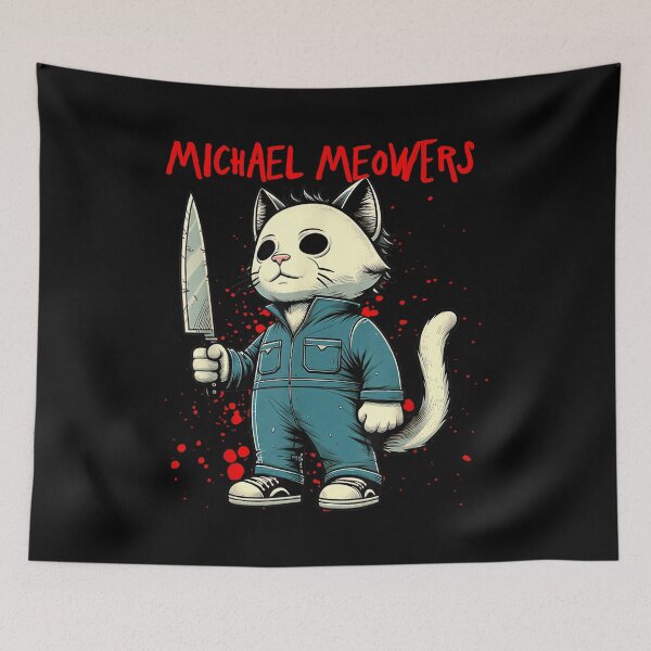 Item preview, Funny Cat Horror Movies Cute Halloween for Cat Kitty Lovers  designed and sold by Taniyah Gomes.