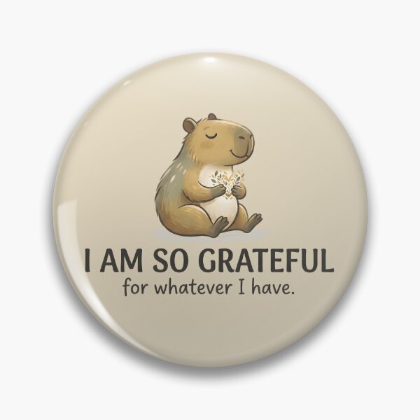 Item preview, Grateful Capybara Mindful Art designed and sold by hutofdesigns.