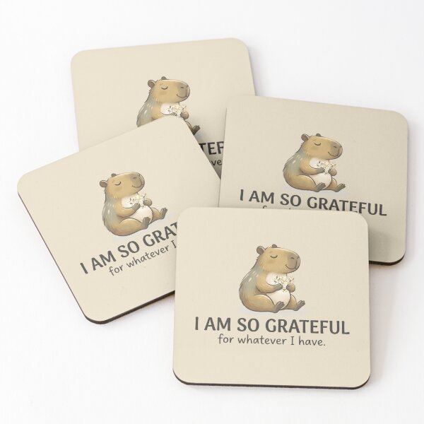 Item preview, Grateful Capybara Mindful Art designed and sold by hutofdesigns.
