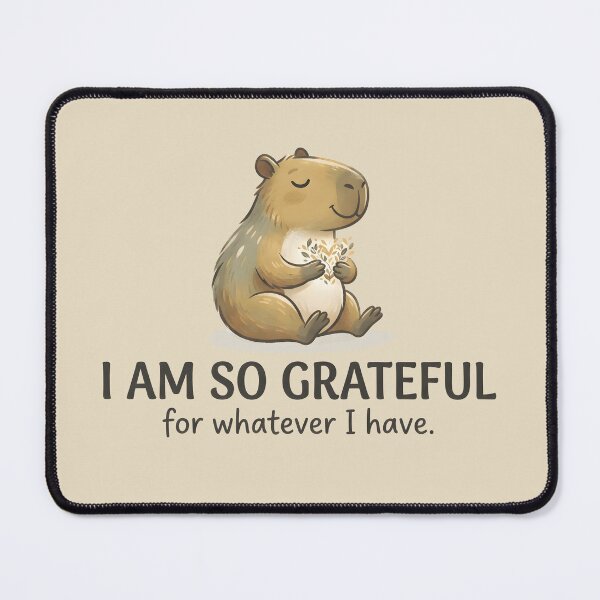 Item preview, Grateful Capybara Mindful Art designed and sold by hutofdesigns.