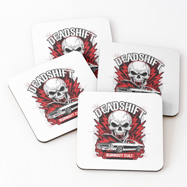 Item preview, Deadshift Burnout Cult Skull Muscle Car Hot Rod designed and sold by Enea Kelo.
