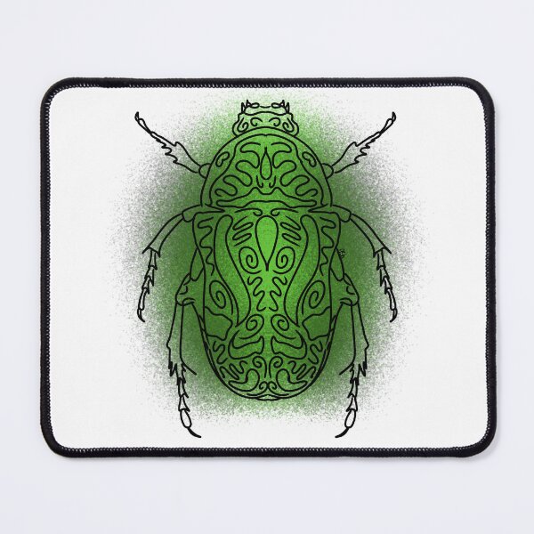 Item preview, Fiddler Beetle Scarab Line-art (Green) designed and sold by Burnt_Pikachu.