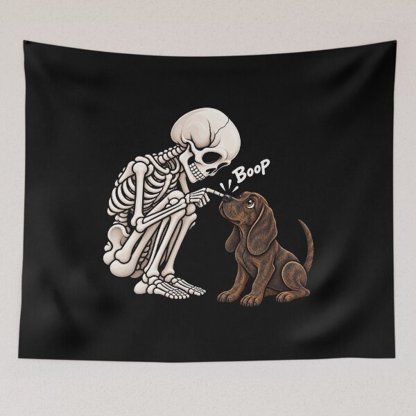 Item preview, Funny Skeleton Plott Hound Dog Boop Halloween Design Mom Dad designed and sold by rafaeltto.