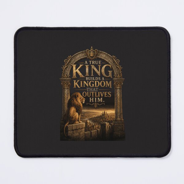 Item preview, A True King Builds A Kingdom That Outlives Him Lion Quote Design designed and sold by Bennie Singh.