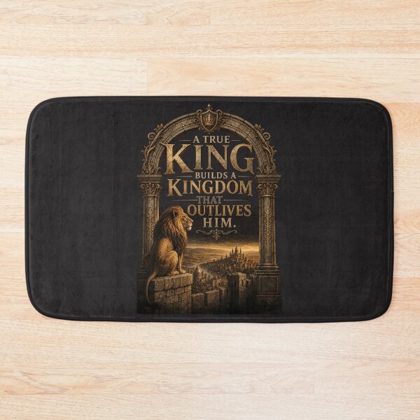 Item preview, A True King Builds A Kingdom That Outlives Him Lion Quote Design designed and sold by Bennie Singh.