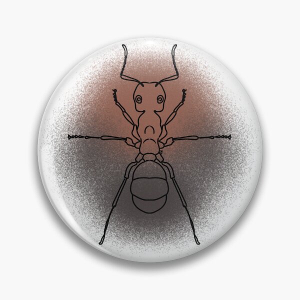Item preview, Red Wood Ant Line-art (Brown & Grey) designed and sold by Burnt_Pikachu.