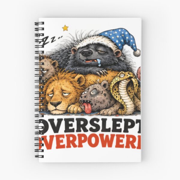 Item preview, Overpowered Honey Badger Sleepy Animal designed and sold by paintingnou.