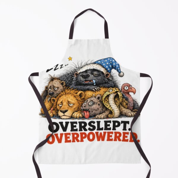 Item preview, Overpowered Honey Badger Sleepy Animal designed and sold by paintingnou.