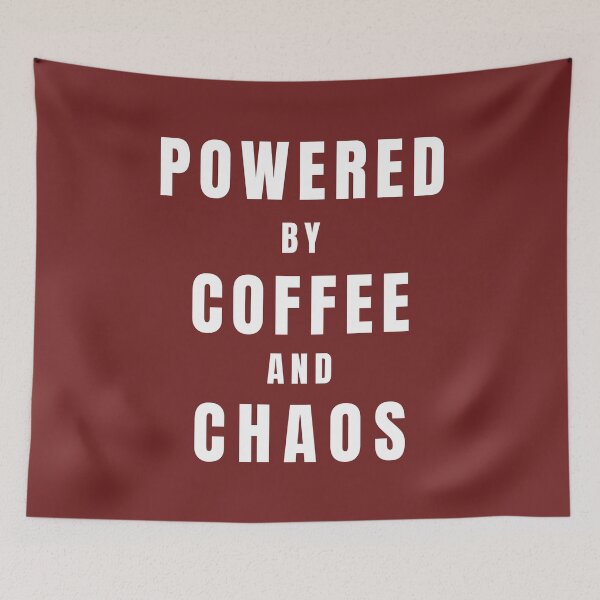 Item preview, Powered By Coffee & Chaos designed and sold by Lynn Williams.