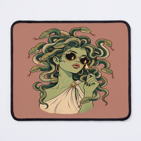Item preview, Lit Match Medusa for Greek Mythology Fans designed and sold by POD DYNASTY | Original Print On Demand T-Shirt Graphics.