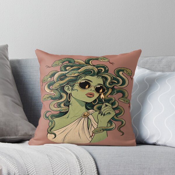 Item preview, Lit Match Medusa for Greek Mythology Fans designed and sold by POD DYNASTY | Original Print On Demand T-Shirt Graphics.