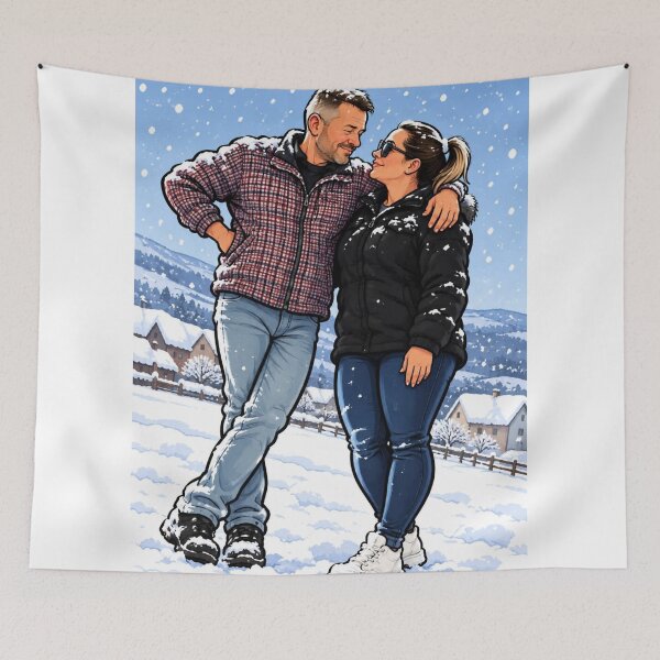Item preview, Hug on the snow designed and sold by AniliKimi.