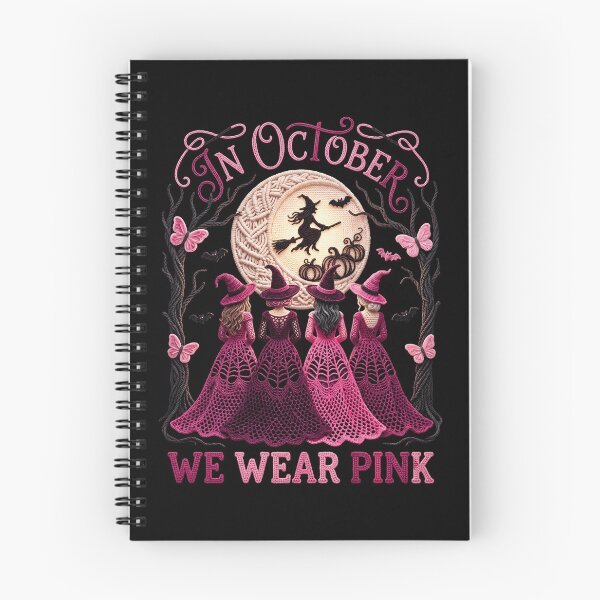 Item preview, In October We Wear Pink Crochet Style Witch Design designed and sold by NADIASHOP86.