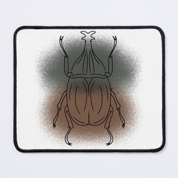 Item preview, Rhinoceros Beetle Line-art (Brown & Black) designed and sold by Burnt_Pikachu.