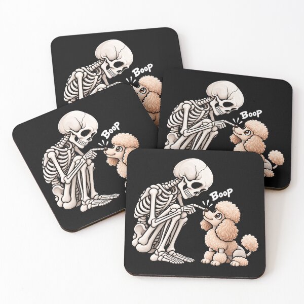 Item preview, Funny Skeleton Poodle Dog Boop Halloween Design Mom Dad designed and sold by rafaeltto.