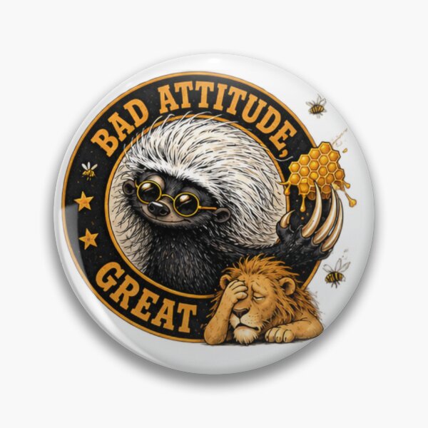 Item preview, Bad Attitude Great Honey Badger designed and sold by paintingnou.