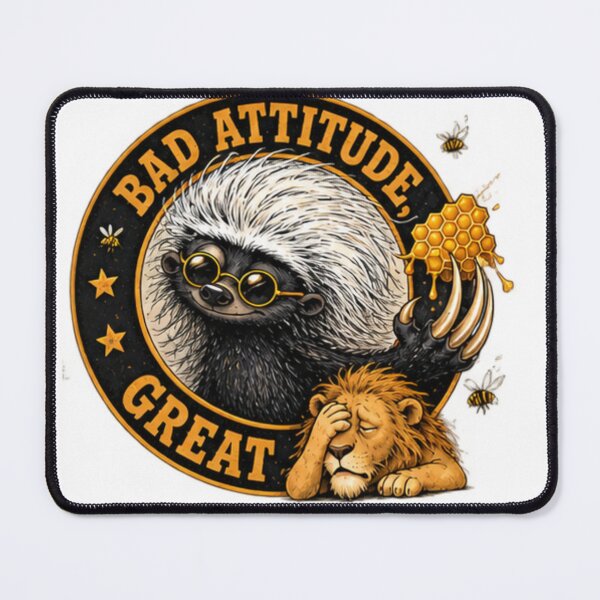 Item preview, Bad Attitude Great Honey Badger designed and sold by paintingnou.
