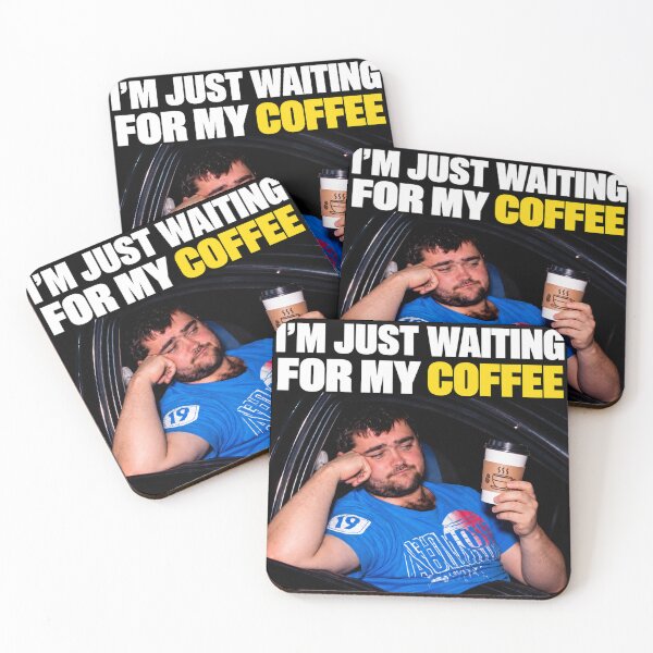 Item preview, I'M JUST WAITING FOR MY COFFEE designed and sold by chiakh.