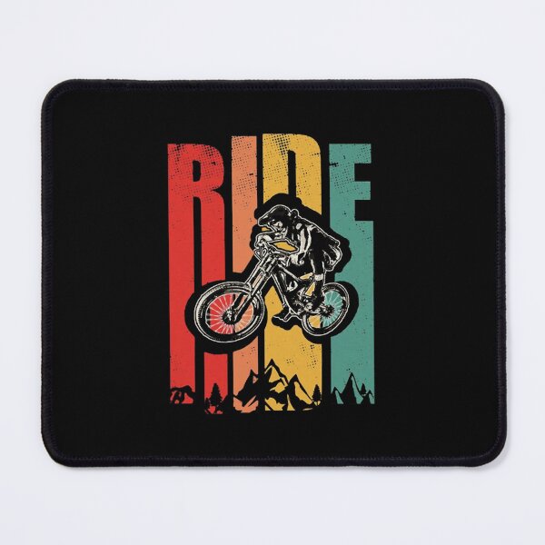Item preview, Extreme Mountain Bike Rider Vintage Sunset Trail Art designed and sold by AidenFellows.