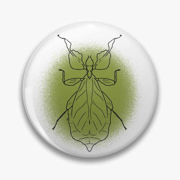 Item preview, Celebes Leaf Insect Line-art (Green) designed and sold by Burnt_Pikachu.