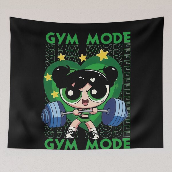Item preview, Buttercup Gym mode - The Powerpuff Girls designed and sold by Just4Sinners.