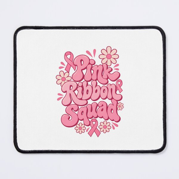 Item preview, Pink Ribbon Squad Retro Groovy Breast Cancer Awareness Team designed and sold by UniversPlant | Blooming with Hope.