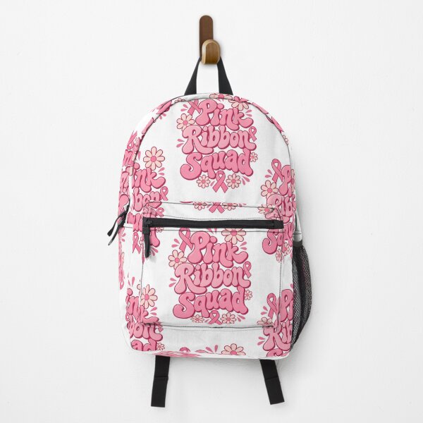 Item preview, Pink Ribbon Squad Retro Groovy Breast Cancer Awareness Team designed and sold by UniversPlant | Blooming with Hope.