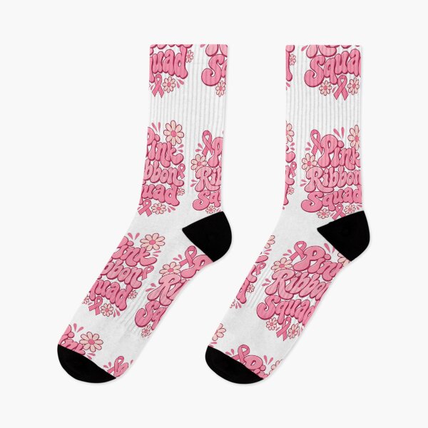 Item preview, Pink Ribbon Squad Retro Groovy Breast Cancer Awareness Team designed and sold by UniversPlant | Blooming with Hope.