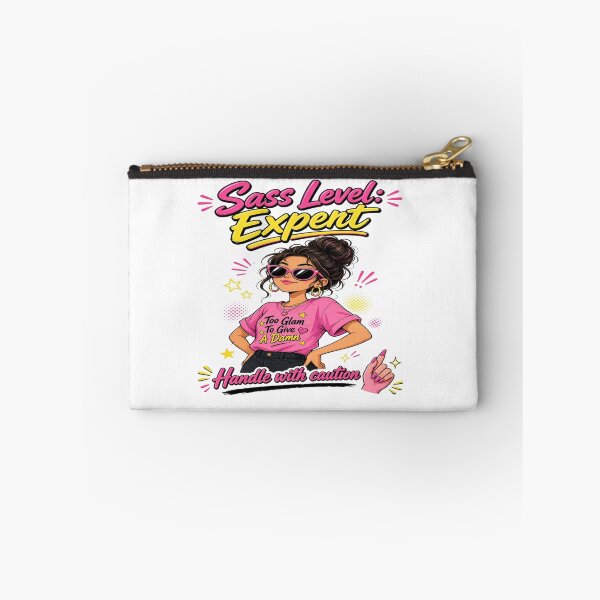 Item preview, Sass Level Expert Funny Sassy Girl Attitude Graphic – Too Glam to Give a Damn designed and sold by Sushikidsntoddlers.